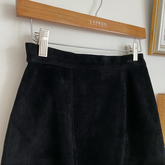 Vintage Genuine Suede Pencil Skirt - Picture 4 of 16